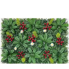 ARBUSTO REAL - Jardín Muro vertical artificial E palmeta Plantas 60x40 cm