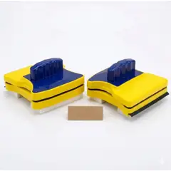 IRM - Limpia Vidrios X2 Magnetico Ventanas Departamento Hogar Iman Doble Cara Multiuso FIGOIMPORT