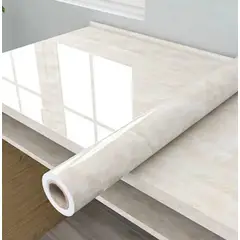 GENERICO - Papel Tapiz Adhesivo Mármol Impermeable 10 Metros Beige Beige