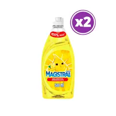 MAGISTRAL - Pack 2 Lavalozas Concentrado Ultra Limon 500 Ml