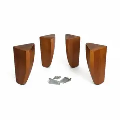 BLOCCARE - Kit de 4 patas para cama Europeo marca cic originales color Miel
