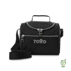 TOTTO - Lonchera Térmica Pizarra Ecole Solid Grande Negra