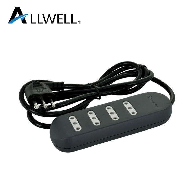 ALARGADOR ELECTRICO NEGRO 4 TOMAS 3M