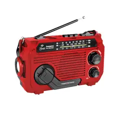 MLAB - Radio Portatil Emergencia Con Dinamo Y Solar Recargable Con Linterna 9583