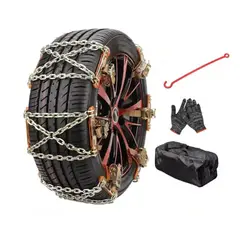 GENERICO - Cadenas Para Nieve Auto Camioneta Set X6 165-215mm