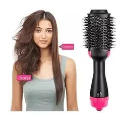 GENERICO - Cepillo Alisador Eléctrico 3 en 1 Secador Anti Frizz Profesional