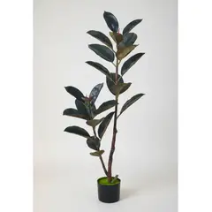 GENERICO - Planta Artificial Gomero Ficus Con Macetero 130cm
