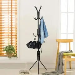EVERSO - Perchero De Pie Colgador Ropa Metal 175cm Con Ganchos Hogar