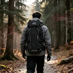 AIZO - Mochila Militar Outdoor 90L Impermeable - Azul marino/Rojo/Azul claro/Negro - 90 LT