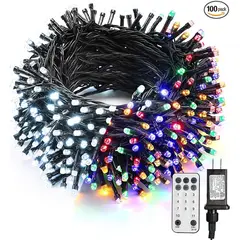 TIOZONEY - Luces navideñas de colores 20 m