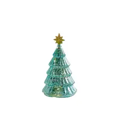 TIOZONEY - Luces de decoración navideña - Árbol de navidad verde 15CM