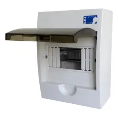 DRL - Tablero Eléctrico Sobreponer 6 Modulos Tapa Clara Sec