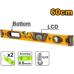 INGCO - Nivel Aluminio Digital Magnetico 60 Cm Hsl08060d
