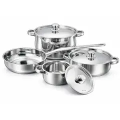 DORAL - BATERIA DE COCINA ACERO INOXIDABLE MALAGA 7 PIEZAS