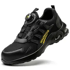TIOZONEY - Zapatos de seguridad con botón giratorio.