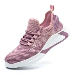 TIOZONEY - Zapatos De Seguridad Industrial Mujer Zapatos Trabajo Ligero