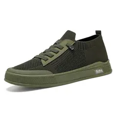 TIOZONEY - Zapatos casuales transpirables para hombre - Verde
