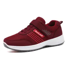 TIOZONEY - Zapatos casuales transpirables para hombre - Rojo