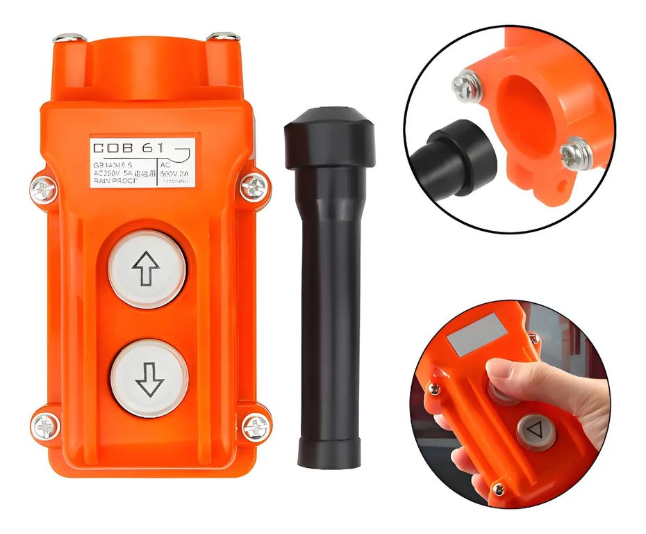 Botonera Para Polipasto Subir-bajar 5 Amp 250vac Cob-61