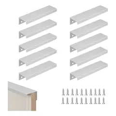 KUANGYE - Pack 10 Tirador Manilla Oculto Satin 128/150mm + Tornillos