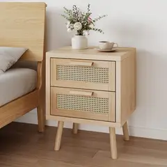 ELEMENT DESIGN - Velador con Cajones de PE Ratán 40x40x58 cm