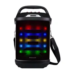 PHILCO - PARLANTE KARAOKE BLUETOOTH LED 885 NEGRO