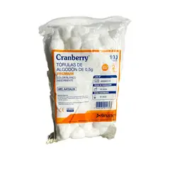 CRANBERRY - Tórulas de algodón 0.5 gramos 100 unidades