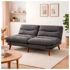 NOVAHUS - Futón Colton 78x180x88 cm Gris Oscuro