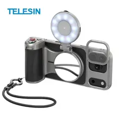 TELESIN - Kit Master Grip Magsafe iPhone 17 Pro MAX con Luz y FiltroUV