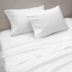 FABRICS - Sabana 300H 1,5P Percale Blanco.