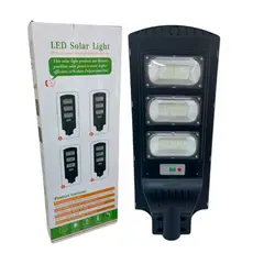GENERICO - FOCO CON BRAZO SOLAR 300W PVC 144 LED 3 PLACAS CON CONTROL REMOTO Y SENSOR MEDIDAS:24X62CM