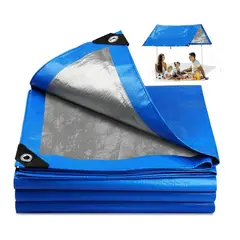 GENERICO - Cobertor De Piscina Lona Multiuso 8x4 Mts Con Ojetillos