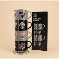 COLO COLO - SET 4 TAZONES DE CERAMICA COLECCION 400 ML