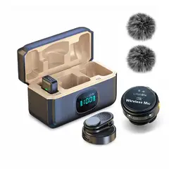 LINKON - Microfono Inalambrico para Celular Solapa Lavalier x2