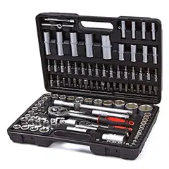MALIK - Set de Herramientas 108 Piezas con Dados - Caja Completa