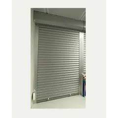 PERSIALUX - Persiana Exterior de Seguridad Color Titanio de 1.5mts. Ancho x 2mts. Alto Motorizada