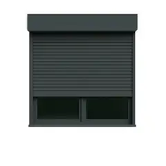 PERSIALUX - Persiana Exterior de Seguridad Color Antracita de 1.5mts. Ancho x 2mts. Alto Motorizada