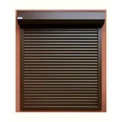PERSIALUX - Persiana Exterior de Seguridad Café Moro de 1mts. Ancho x 1mts. Alto Motorizada