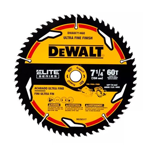DISCO SIERRA CIRCULAR ELITE 7.14 X 60 DTES DWAW71460