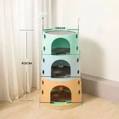 HOOPET - Torre Nido De 4 Niveles Para Gatos