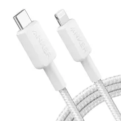 ANKER - Cable USB-C a Lightning Carga Rápida 60W 3m Blanco