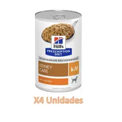 HILLS - 4X Kidney Care K/D Con Pollo Para Perro 370 g