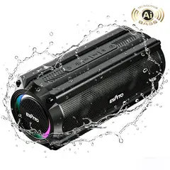 EWTTO - Parlante Portatil Bluetooth 50W Resistente al agua IPX5 Funcion RGB EW-P129BC