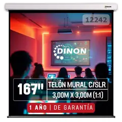 DINON - Telón Mural Slr 167 3,00mx3,00m 11 1 Año Garantía