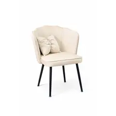 HABITA2 CHILE - Sitial Fancy Terciopelo Base Negra con Cojin