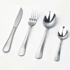 YOLIKITCHEN - Set Cubiertos 24 Piezas Acero Inoxidable Plateado Lujo Caja Regalo