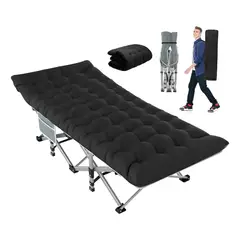 EVERSO - Catrecama Campaña Camping Plegable Acolchado Piscinaplaya