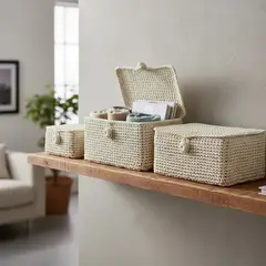 BRIC - Canastos Para Almacenamiento Con Tapa Set De 3