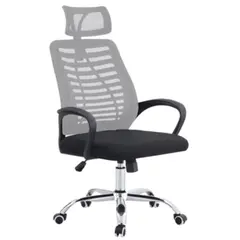 ARTHOME - Silla De Oficina Ejecutiva Madrid Ergonomica Color Negra y Gris