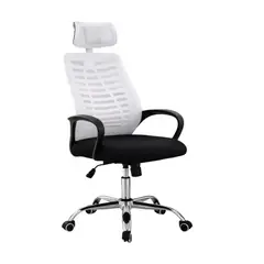 ARTHOME - Silla De Oficina Ejecutiva Madrid Ergonomica Color Negra y Gris